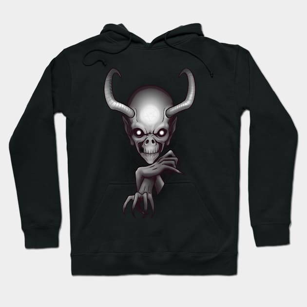 The Devil Inside Hoodie by MetroInk